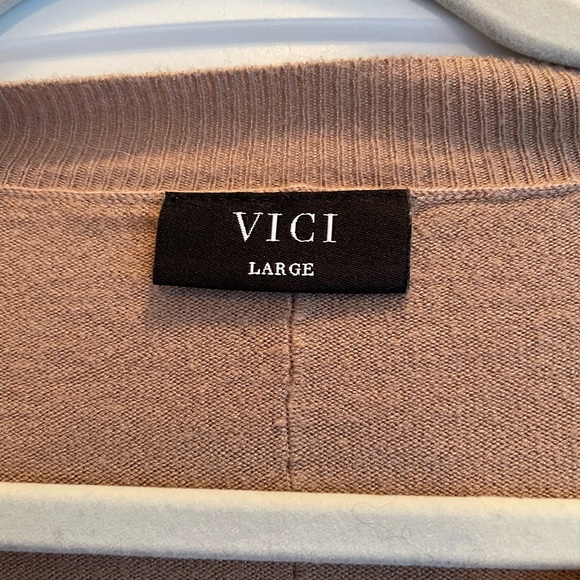 Vici Taupe Lightweight Sweater - Picture 3 of 3